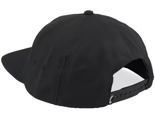 Musta snapback-lippalakki, säädettävä istuvuus