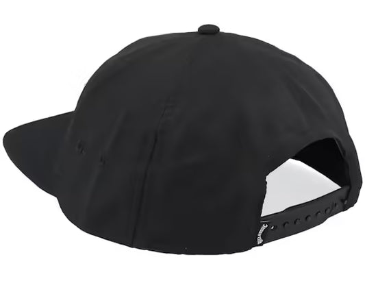 Musta snapback-lippalakki, säädettävä istuvuus